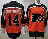 Philadelphia Flyers 14 Sean Couturier Orange Adidas 2020-21 Stitched Jersey,baseball caps,new era cap wholesale,wholesale hats
